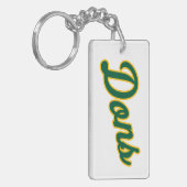 Dons Script Lettertype Sleutelhanger (Voorkant Links)