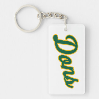 Dons Script Lettertype Sleutelhanger