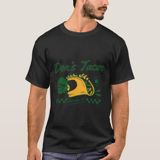 Don's Tacos - Grappig Patriottisch Let's Go Taco-t T-shirt (Voorkant)