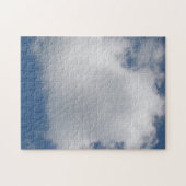 Dons witte cumuluswolken in blauwe lucht legpuzzel (Horizontaal)