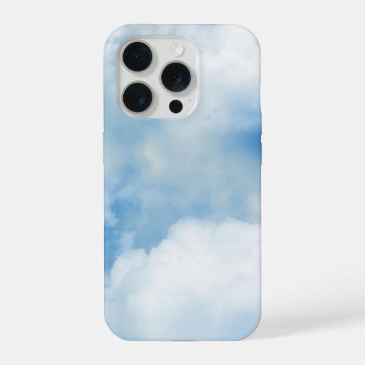Donsige Wolken iPhone Hoesje (Achterkant)