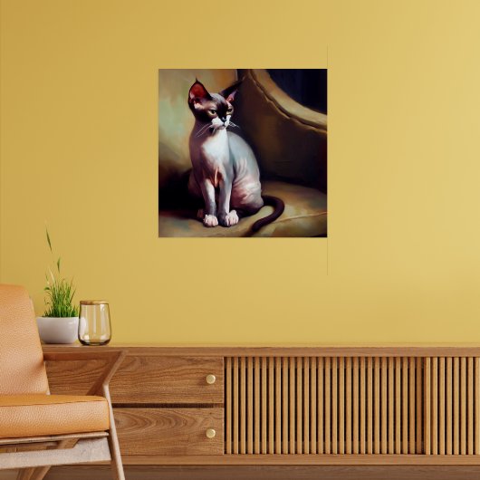 Donskoy Cat Poster (Woonkamer 2)