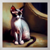 Donskoy Cat Poster (Voorkant)