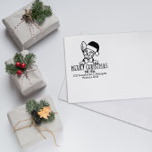 Donskoy Cat Retouradres Kerst Rubberstempel