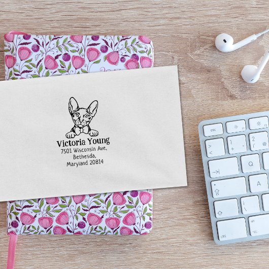 Donskoy Cat Retouradres Rubberstempel