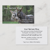 Donsleutels die in het harnas worden bestuurd visitekaartje (Voorkant / Achterkant)