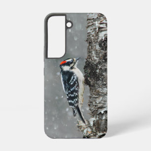 Donspecht in de Sneeuw - Originele Foto Samsung Galaxy Hoesje