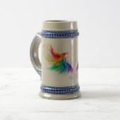 Donszachte regenboogvleugels bierpul (Voorkant links)