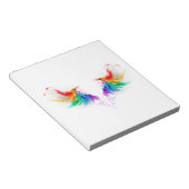 Donszachte regenboogvleugels notitieblok (Schuin)