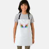 Donszachte regenboogvleugels schort (Insitu)