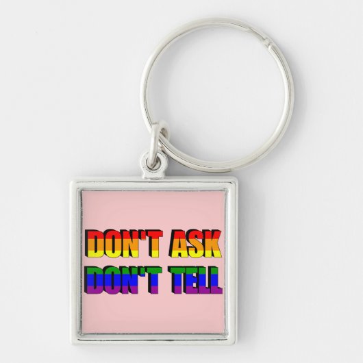 Don't Ask Don't Tell-sleutelhanger Sleutelhanger (Voorkant)