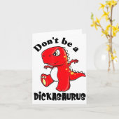 Don't Be A Asaurus Kaart (Gele Bloem)