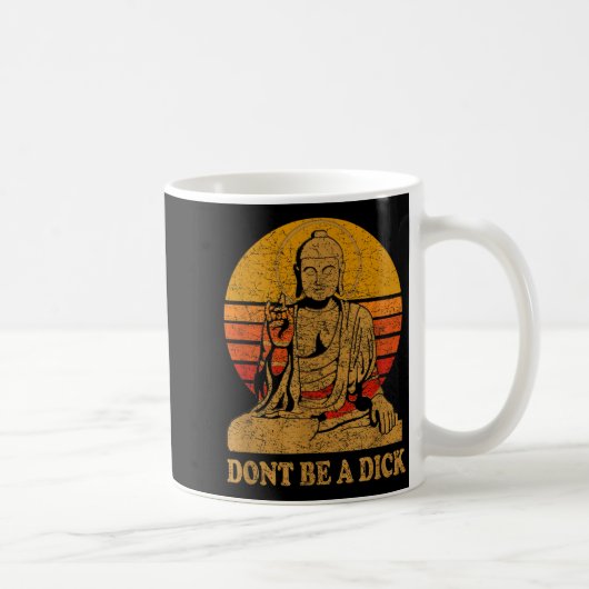 Dont Be A - Buddha - Vintage Distressed  Koffiemok (Rechts)