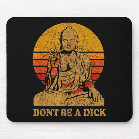 Dont Be A - Buddha - Vintage Distressed  Muismat (Voorkant)