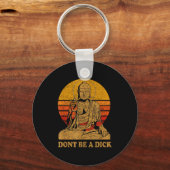 Dont Be A - Buddha - Vintage Distressed Sleutelhanger (Voorkant)