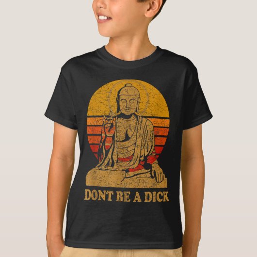 Dont Be A - Buddha - Vintage Distressed  T-shirt (Voorkant)