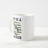 Don't Be A Dumb B Fish American Flag Camo Funny Me Koffiemok (Voorkant links)