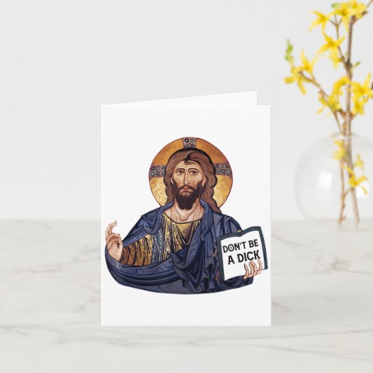 Dont Be A Jesus Book  Kaart (Gele Bloem)