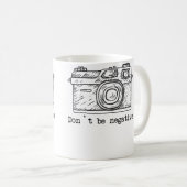 Don'T Be Negative Camera Funny Photography Tshirt Koffiemok (Voorkant rechts)