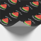 Don't Be So Melon-dramatische Grappige Melon Pun D Cadeaupapier (Hoek)