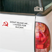 DONT BLAME - Gepersonaliseerd Bumpersticker (Op Truck)