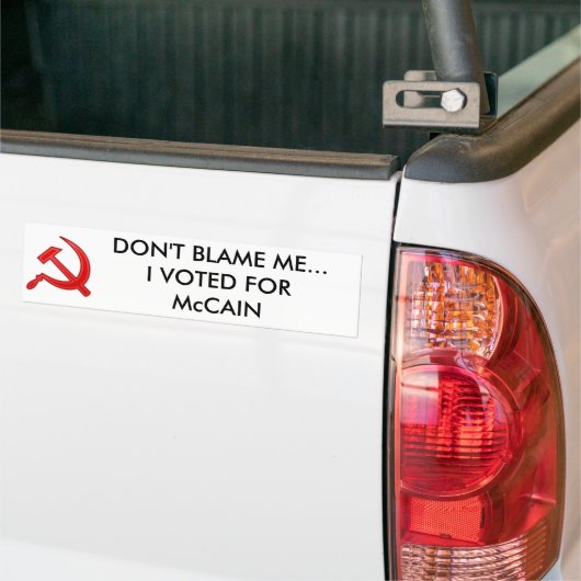 DONT BLAME - Gepersonaliseerd Bumpersticker (Op Truck)