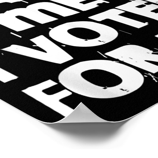 Don't Blame Me I Voted For Her Funny Poster (Hoek)