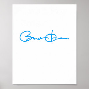 Don't Boo Vote - Barack Obama (wit blauw) Sticker Poster