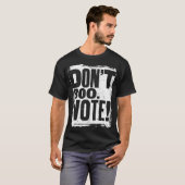 Dont Boo Vote Harris Waltz 2024 Grunge Slogan T-shirt (Voorkant volledig)