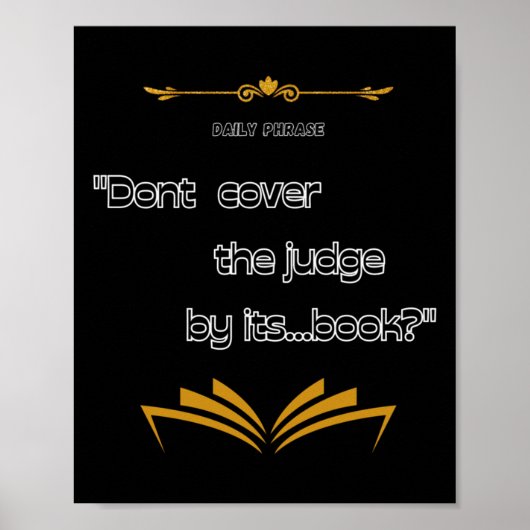 Dont Book Sticker Poster (Voorkant)