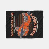 Don't Bother Lobsters When They Are Skateboarding Fleece Deken (Voorkant (Horizontaal))