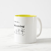 "Don't Bother Me I'm Growing" Mok voor Plant-minna (Voorkant rechts)