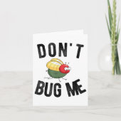 Don't Bug Me Funny Introvert Quote Saying Meme Kaart (Voorkant)