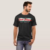 Don't Bunt Hit Fresh Dingers Funny Baseball Softba T-shirt (Voorkant volledig)