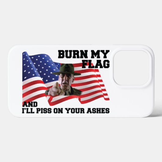 Don't burn my flag Case-Mate iPhone case (Achterkant (horizontaal))