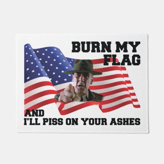 Don't burn my flag  deurmat (Voorkant)