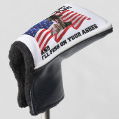 Don't burn my flag golfheadcover (3/4 voorkant)