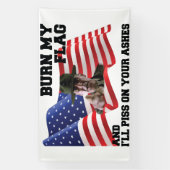 Don't burn my flag  spandoek (Verticaal)