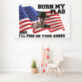Don't burn my flag  spandoek (Insitu)