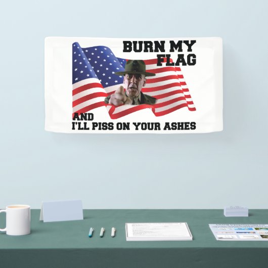 Don't burn my flag spandoek (Beurs)