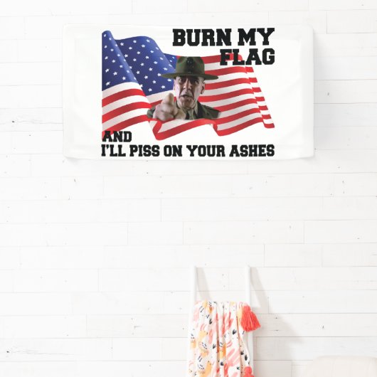 Don't burn my flag spandoek (Insitu)
