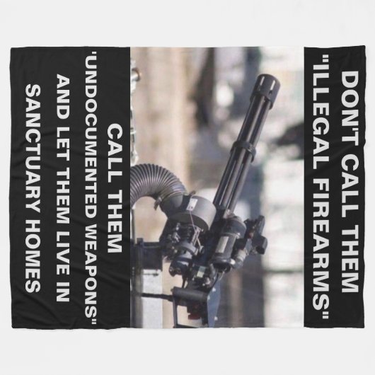 DON'T CALL THEM "ILLEGAL FIREARMS" FLEECE DEKEN (Voorkant (Horizontaal))