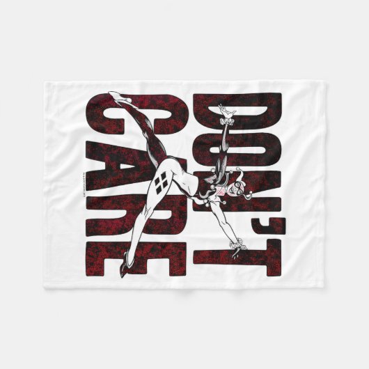 Don't Care  Fleece Deken (Voorkant (Horizontaal))