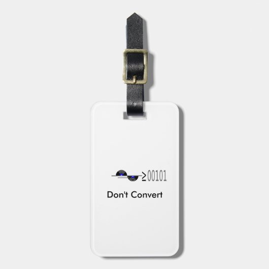 Dont Convert Bagagelabel (Voorkant verticaal)