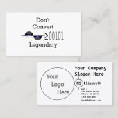 Dont Convert Visitekaartje (Voorkant / Achterkant)