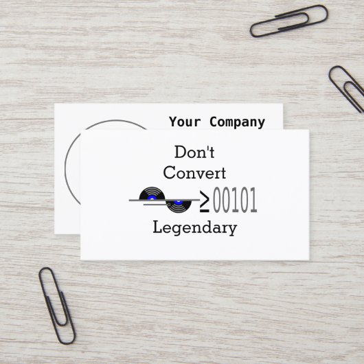 Dont Convert Visitekaartje (Voorkant / Achterkant in situ)