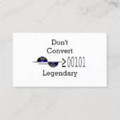 Dont Convert Visitekaartje (Voorkant)
