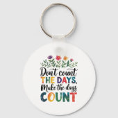 Don't count the days, make the days count sleutelhanger (Achterkant)