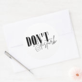 Don't disturb ronde sticker (Envelop)
