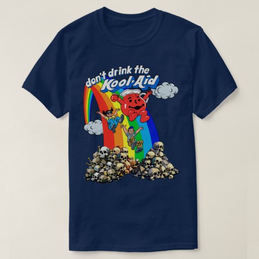 Dont Drink De KoolAid Retro Psychedelic Design 1 T-shirt (Design voorkant)